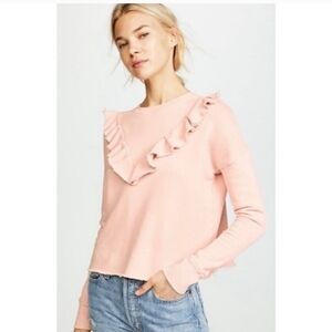 Free People Ruffle Sweatshirt